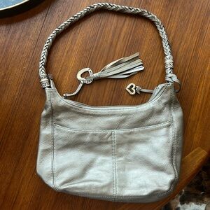 Brighton Barbados Hobo Handbag Gold EUC